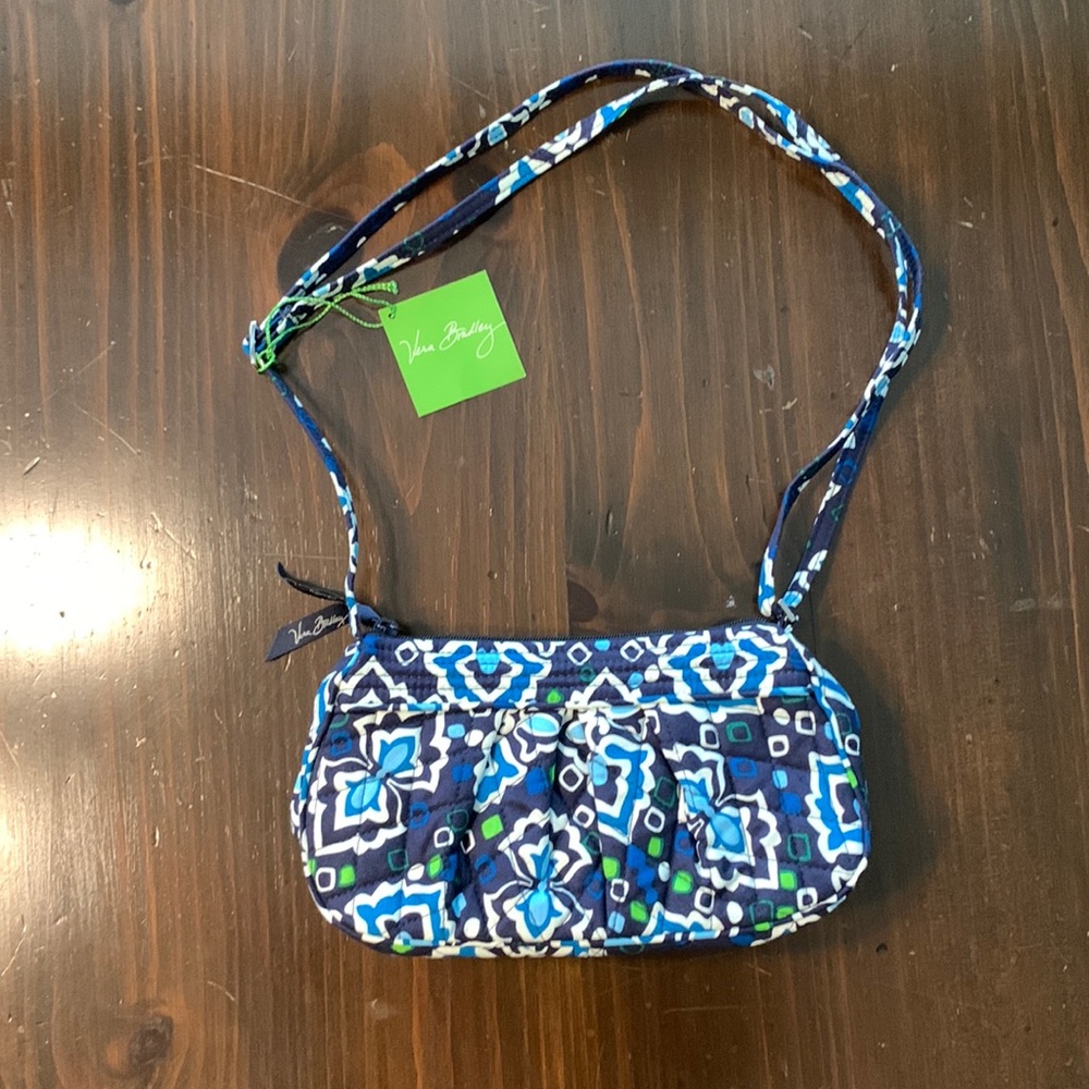 Vera Bradley Frannie Mini Purse Crossbody in Ink Blue (Retired Print) NWT